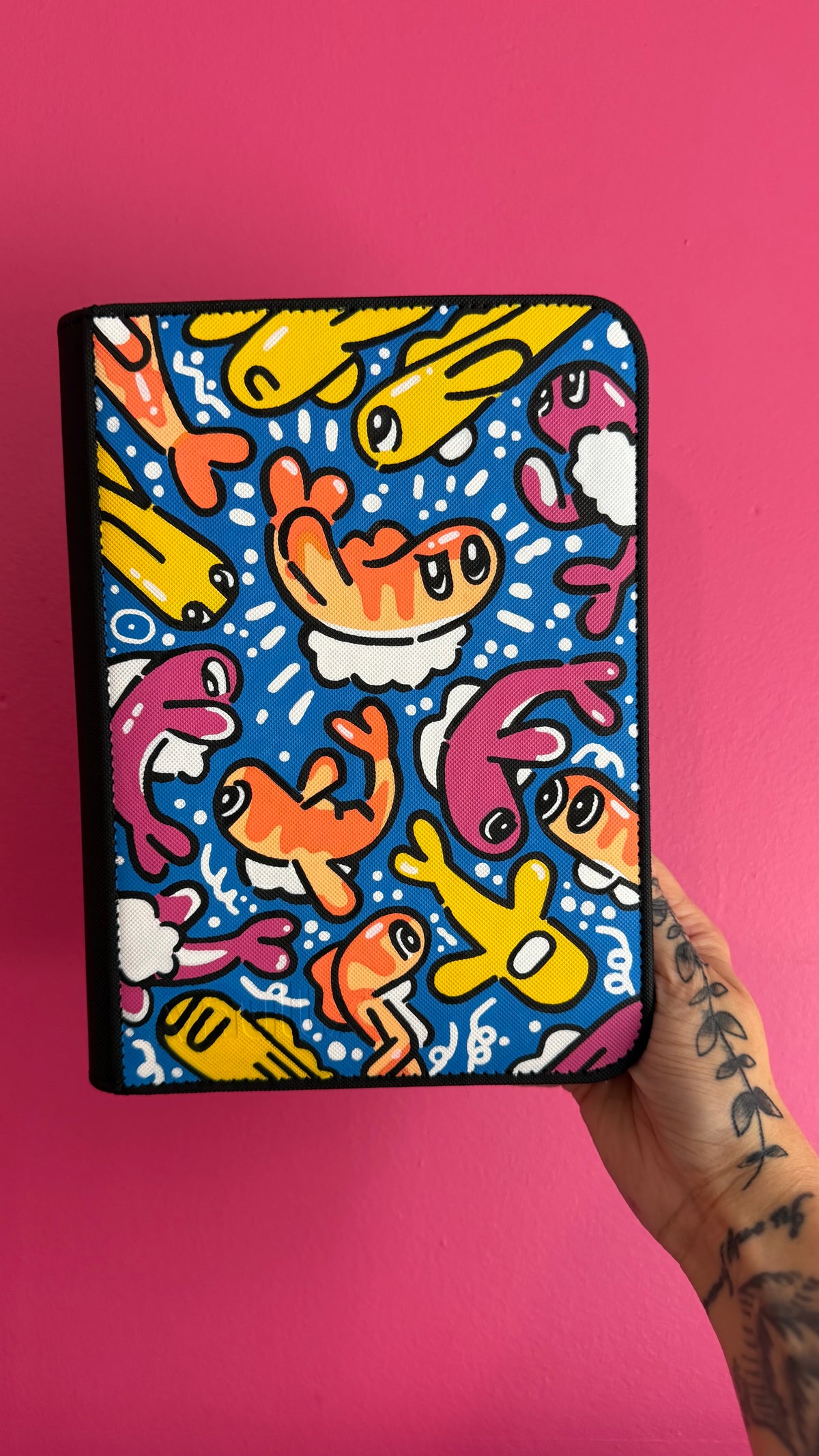 Hand-Painted Tatsugiri 4 Pocket Vault X Binder