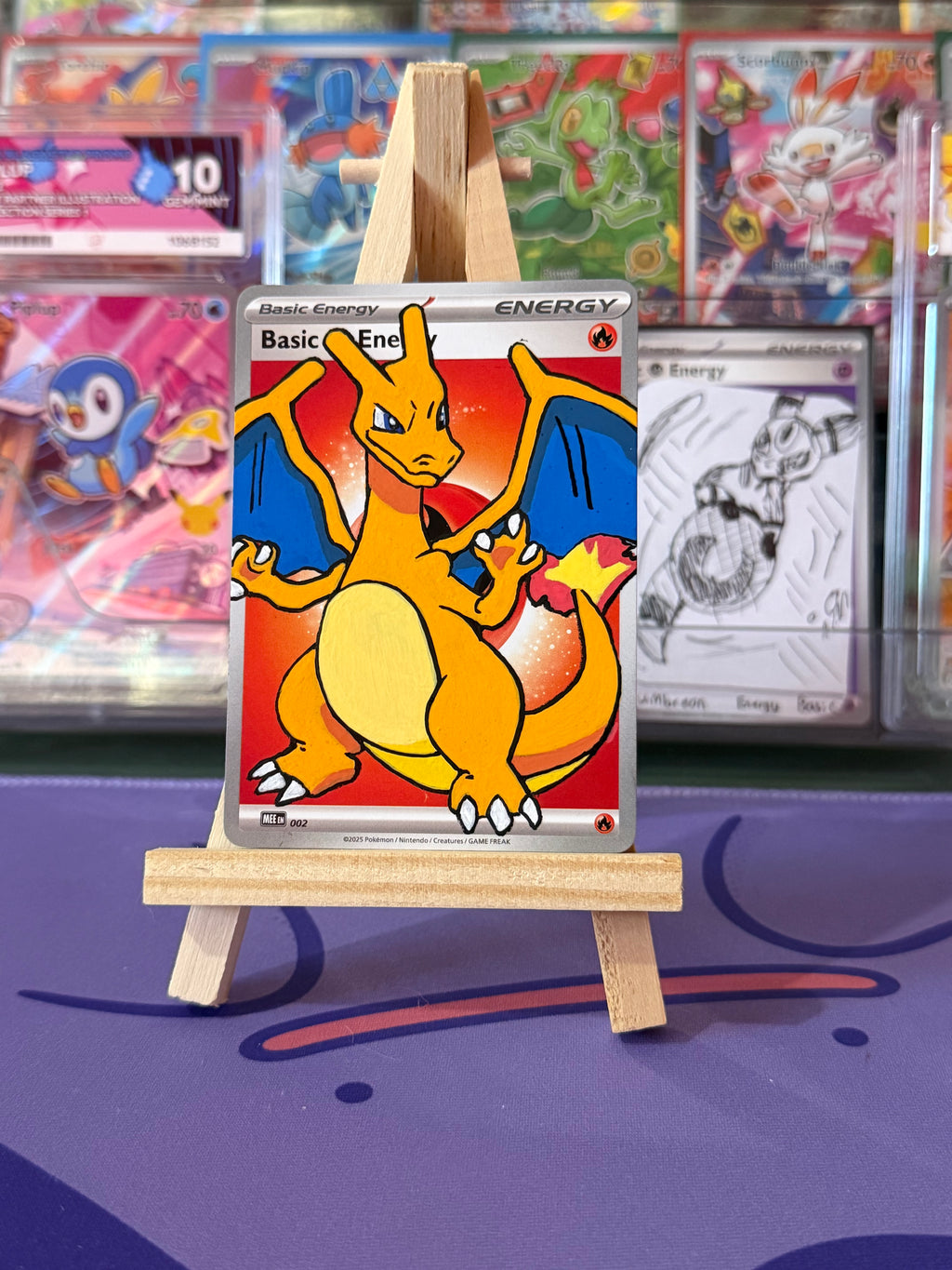 Hand painted Pokémon card