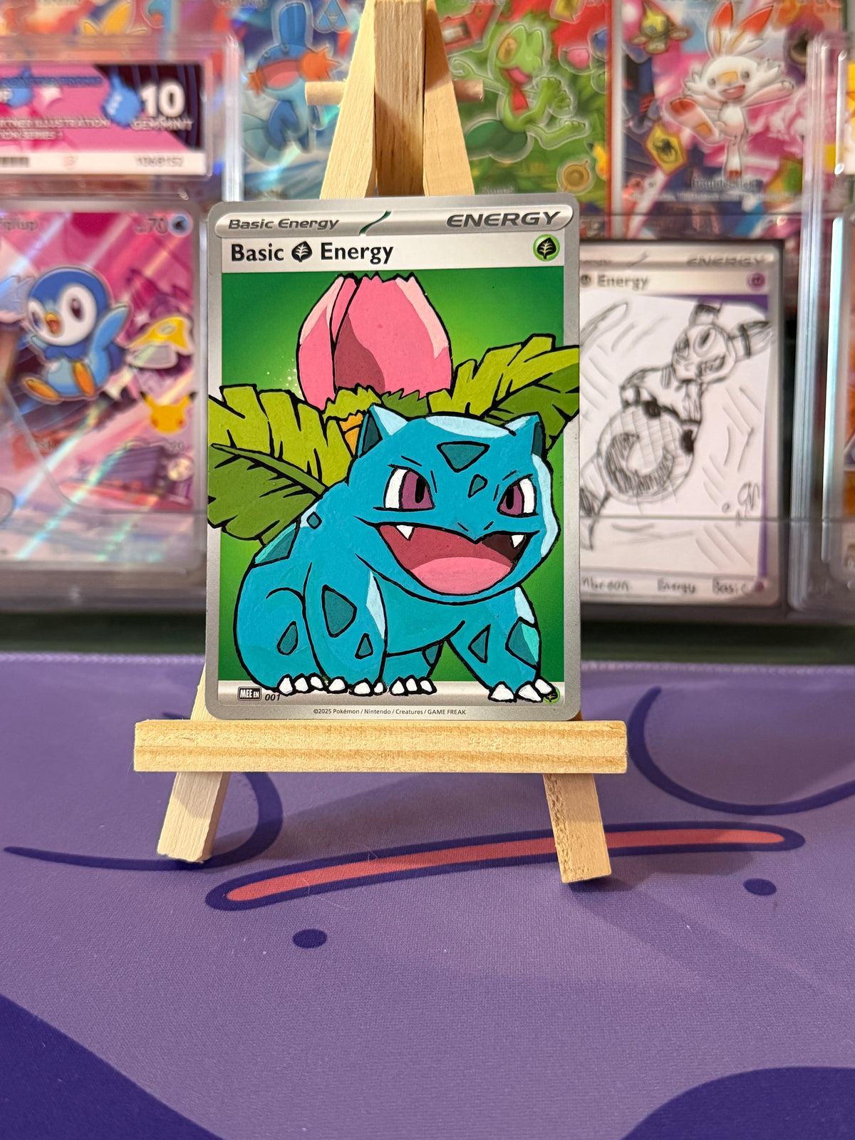Hand painted Pokémon card