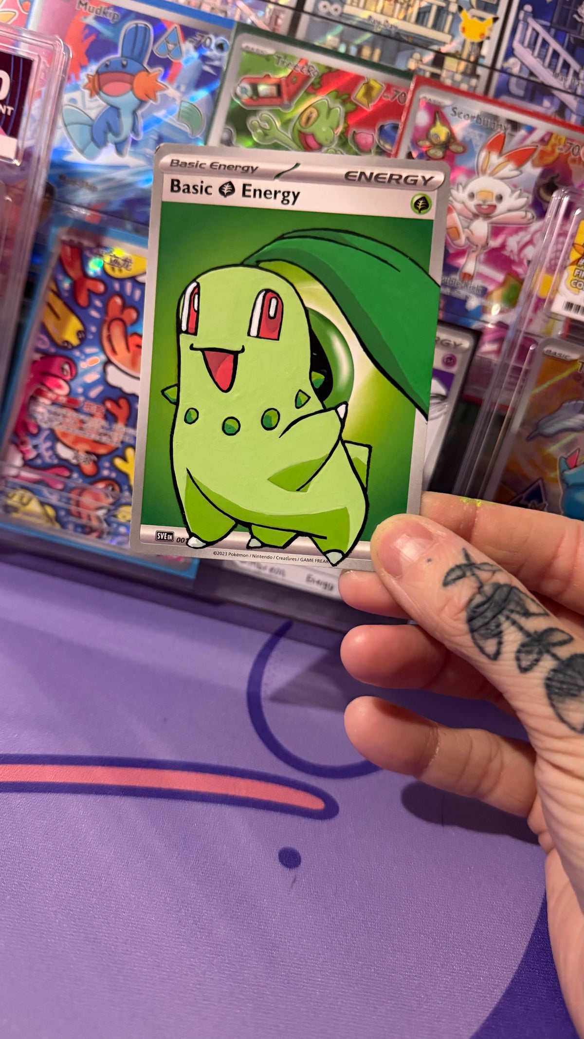 Hand painted Pokémon card