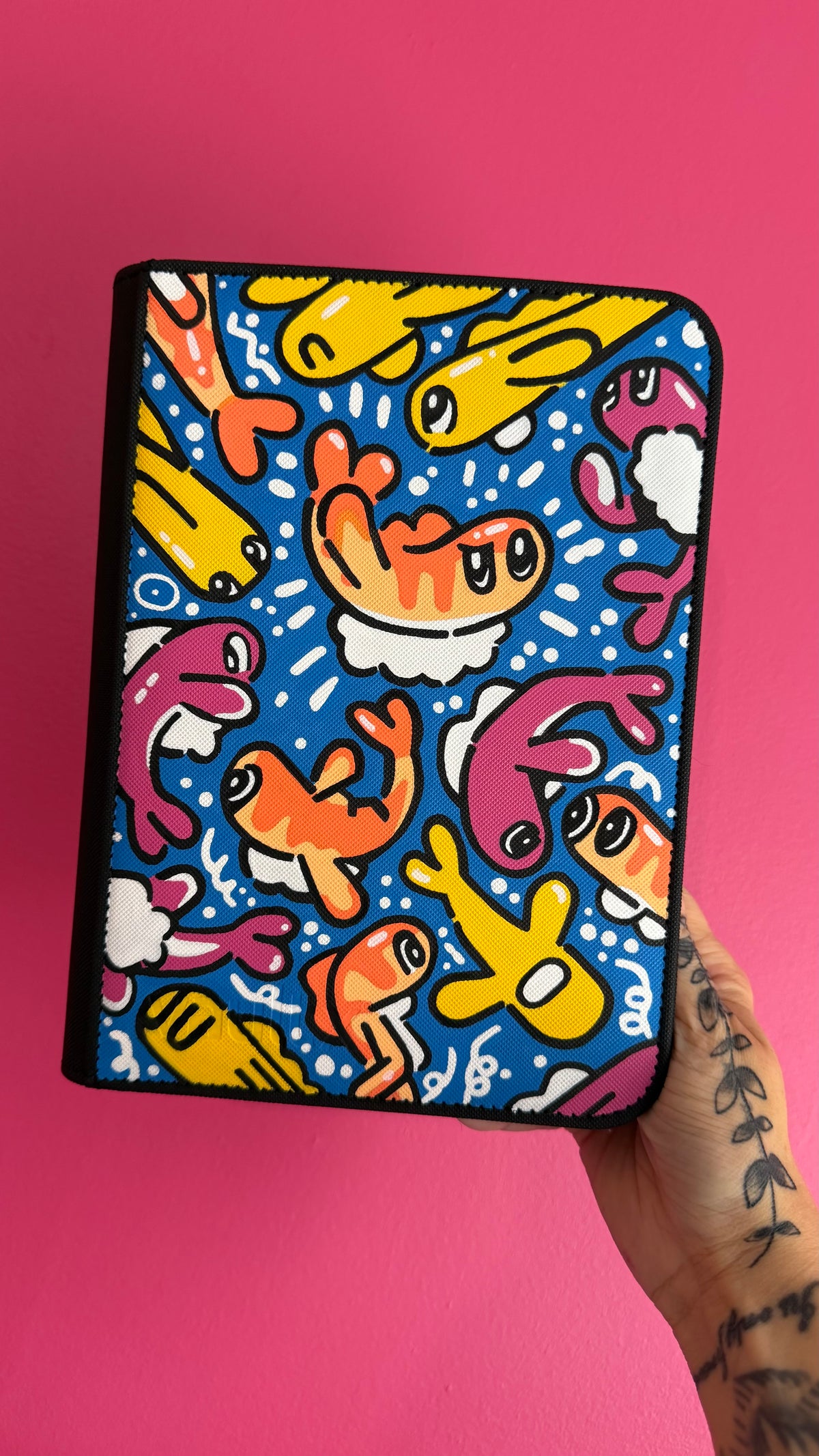 Hand-Painted Tatsugiri 4 Pocket Vault X Binder